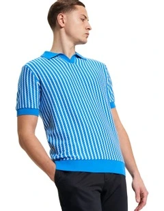Vertical Wave Polo in King Fisher