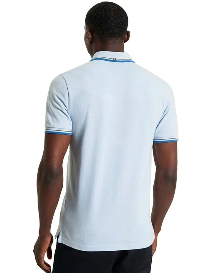 Signature Pique Polo in Ice Blue image 2