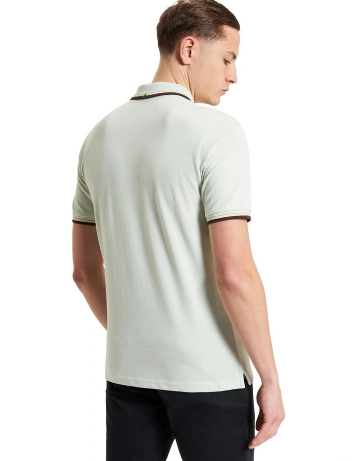 Signature Pique Polo in Pale Green image 2