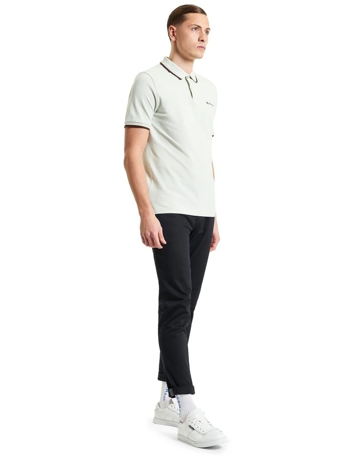 Signature Pique Polo in Pale Green image 3