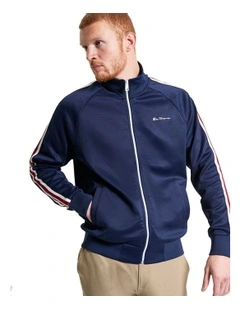 House Taped Track Top in Dark Navy