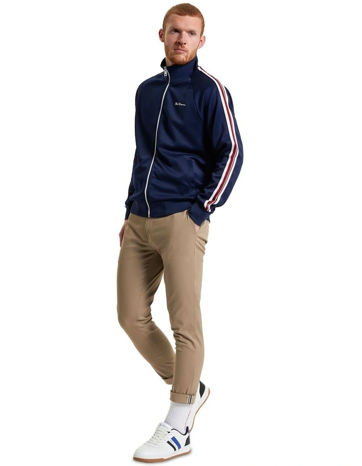 House Taped Track Top in Dark Navy image 3