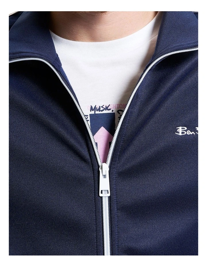 House Taped Track Top in Dark Navy image 4