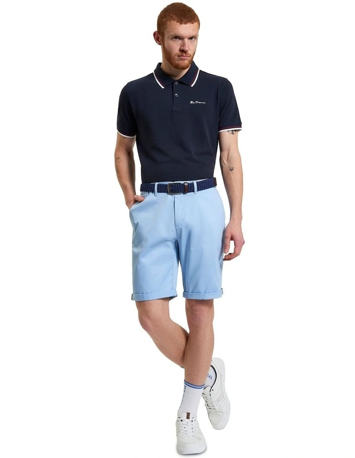 Signature Chino Shorts in Pale Blue image 3