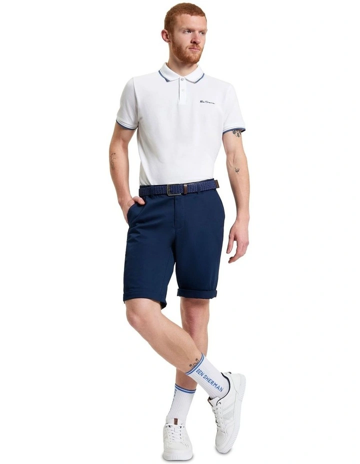Signature Chino Shorts in Dark Navy image 3