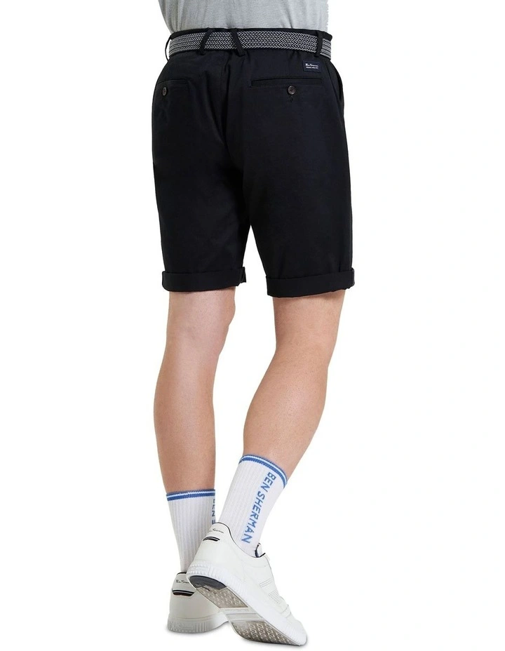 Signature Chino Shorts in Black image 2