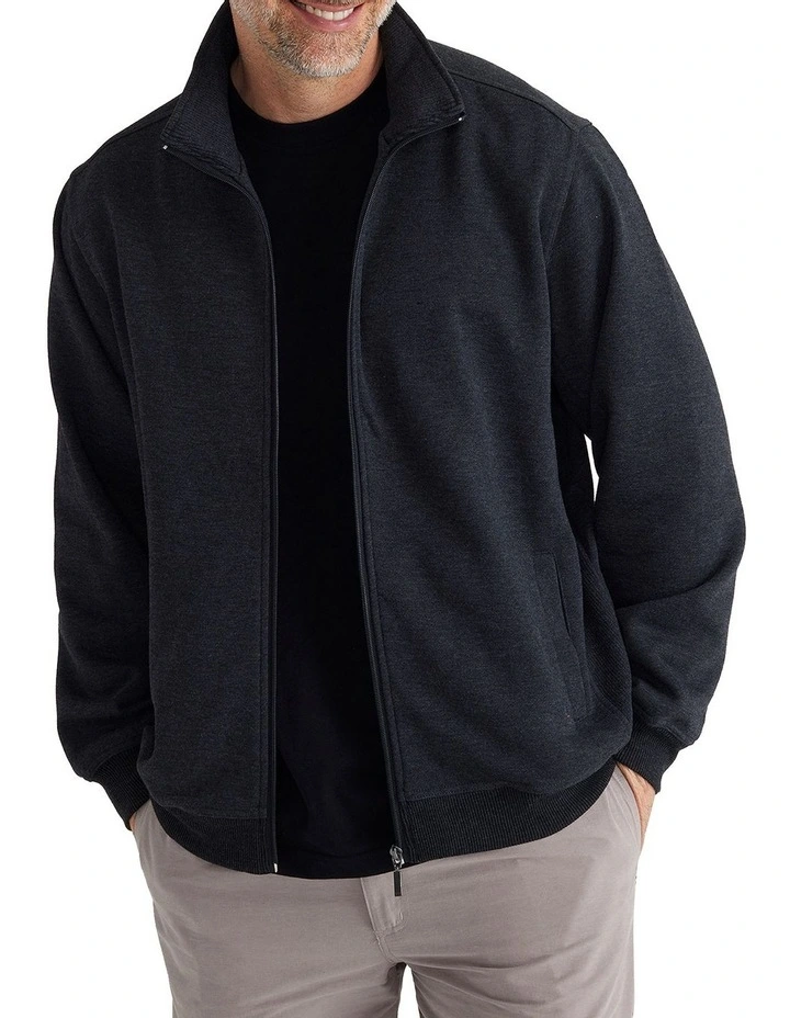 Zed Snowy Mt Fleece Jacket in Jet Marle image 1