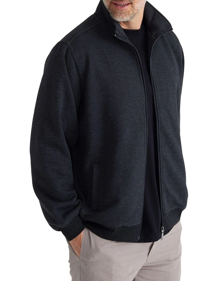 Zed Snowy Mt Fleece Jacket in Jet Marle image 2