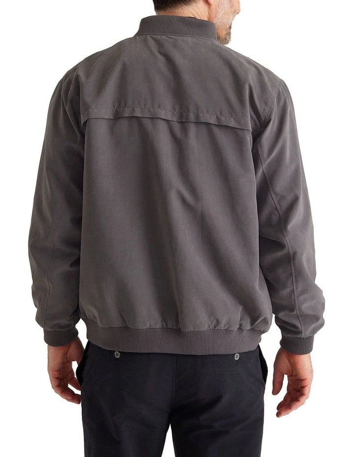 Microfibre Bomber Jacket in Sahara image 3