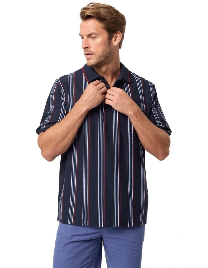 Garth Kinnersly Polo Shirt in Ink image 1