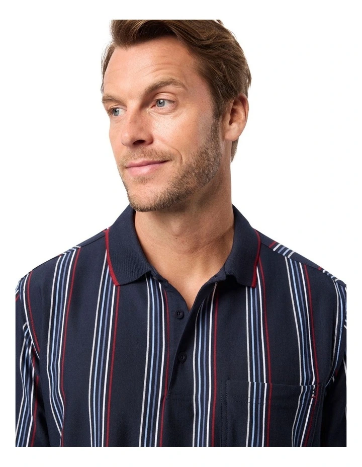 Garth Kinnersly Polo Shirt in Ink image 4