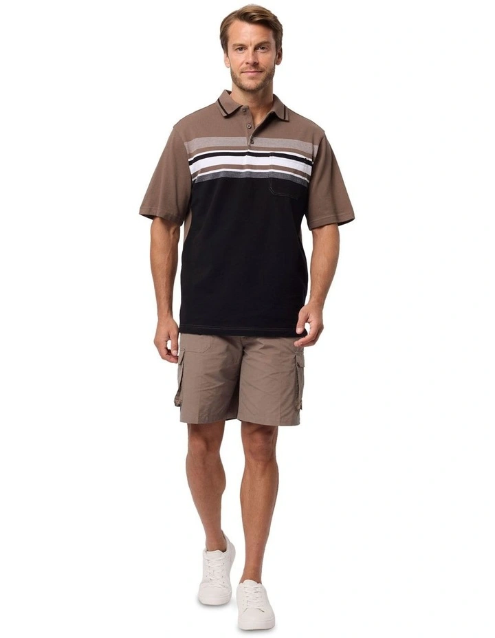 Kiernan Cotton Pique Polo Shirt in Braken image 5