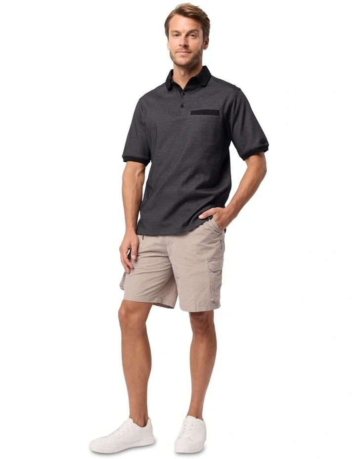 Rafael Micro Pima Polo in Black image 4