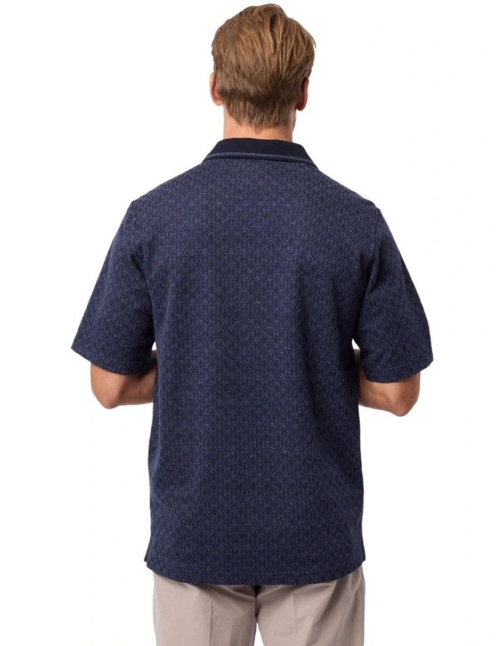 Austyn Micro Prima Polo in Ink image 2