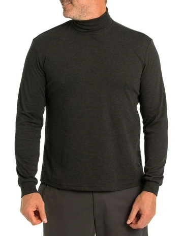 Winterlock Long Sleeve Skivvy in Black