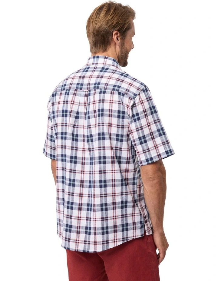 Vinci Flaxley Short Sleeve Shirt in Ink image 2