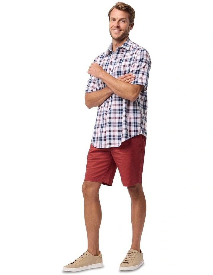 Vinci Flaxley Short Sleeve Shirt in Ink image 5