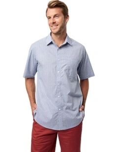 Bryden Short Sleeve Shirt in Blue