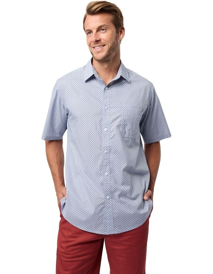 Bryden Short Sleeve Shirt in Blue image 1