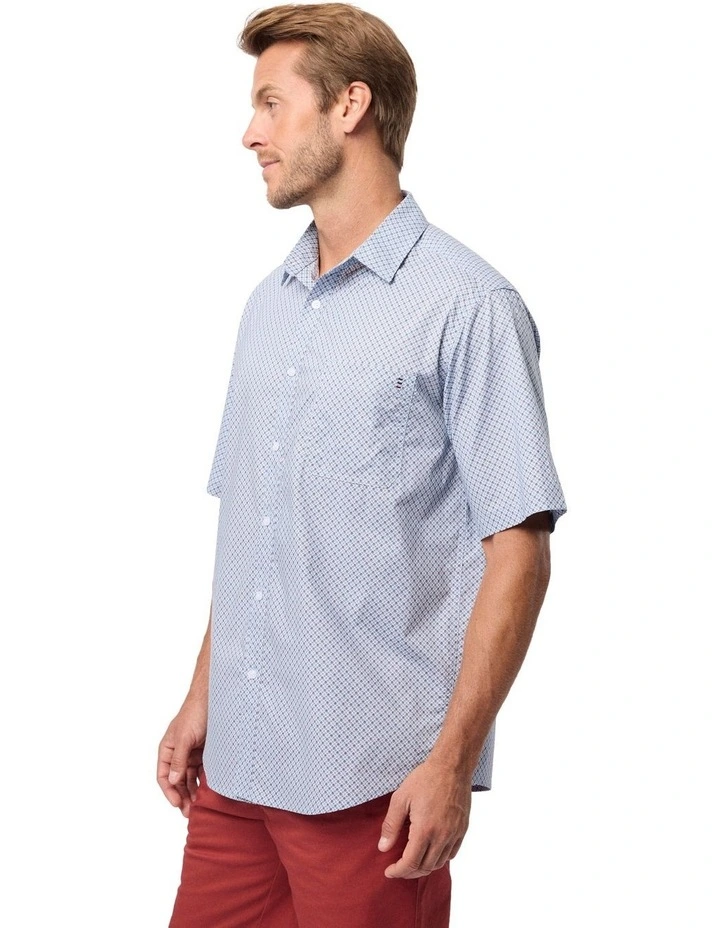 Bryden Short Sleeve Shirt in Blue image 3