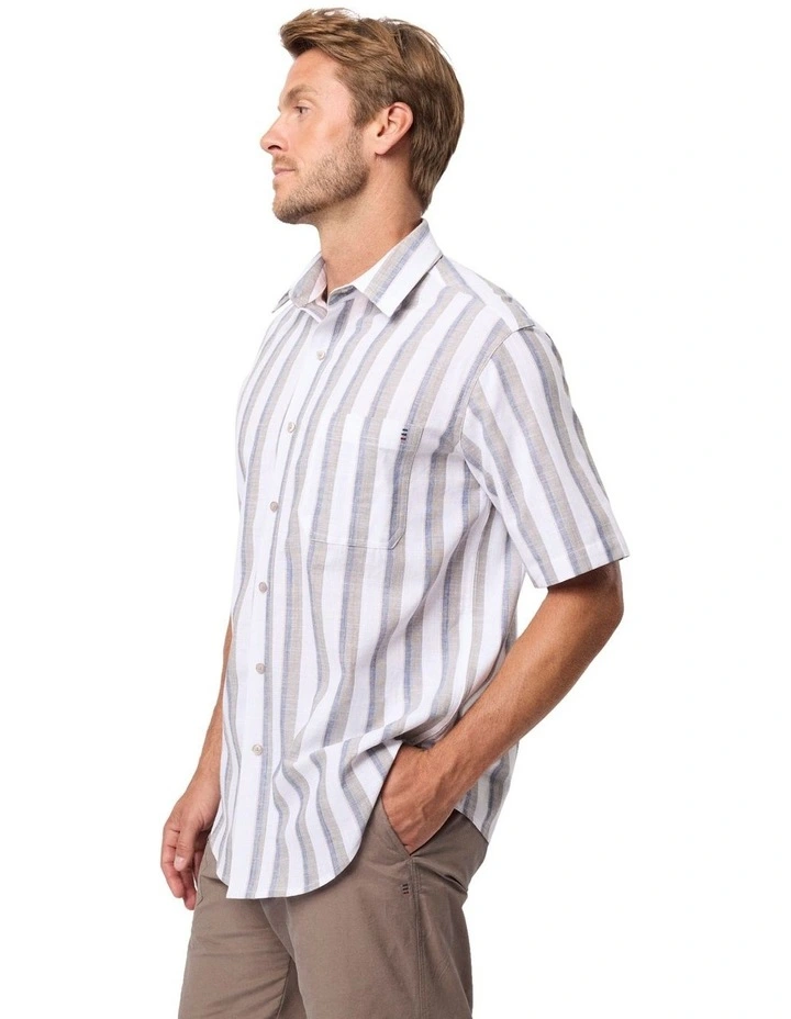 Hartford Flaxley Short Sleeve Shirt in Kindling image 2