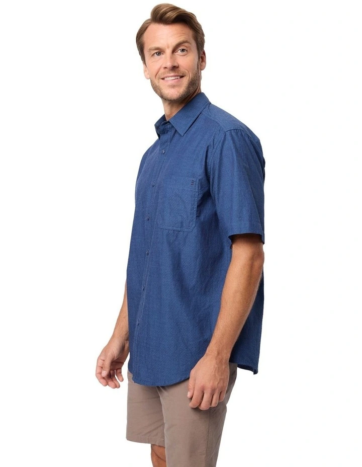 Olivero Short Sleeve Shirt in Indigo image 2