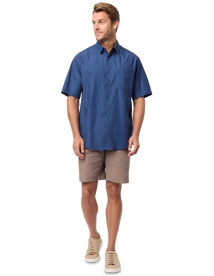 Olivero Short Sleeve Shirt in Indigo image 4