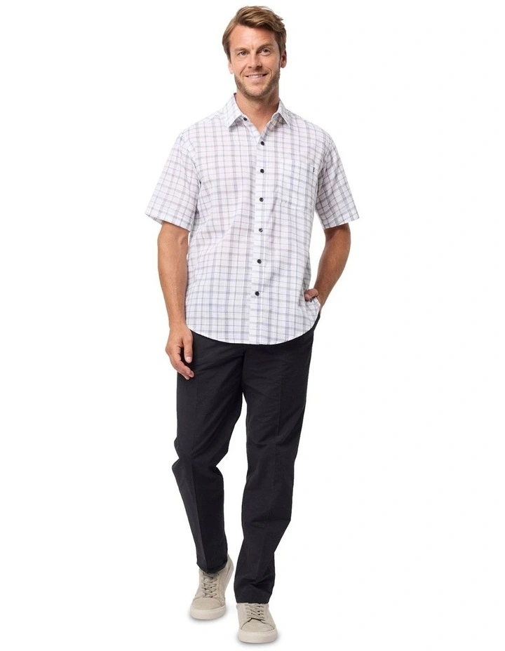 Lucius Short Sleeve Shirt in Ink image 5