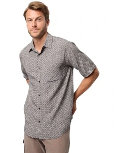 Otis Bamboo Short Sleeve Shirt in Eclipse