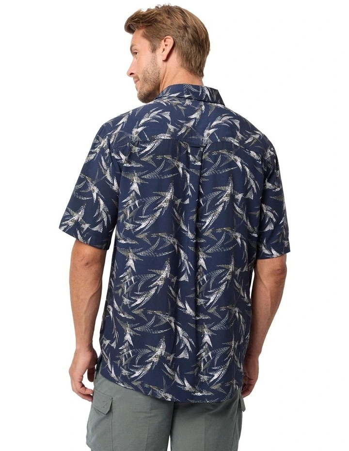 Ledger Bamboo Short Sleeve Shirt in Blue image 3