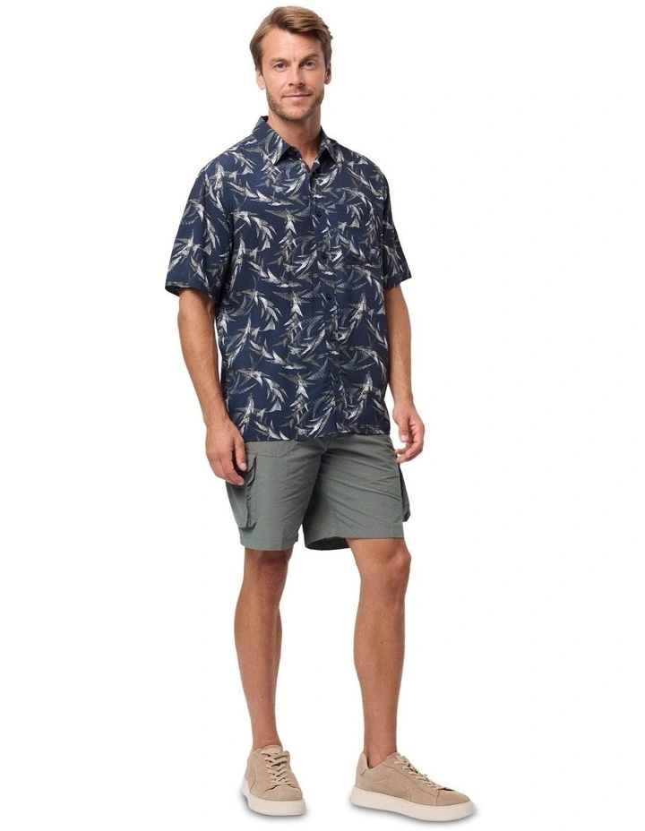 Ledger Bamboo Short Sleeve Shirt in Blue image 5