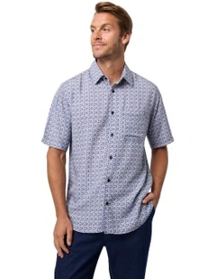 Zain Bamboo Short Sleeve Shirt in Tahiti