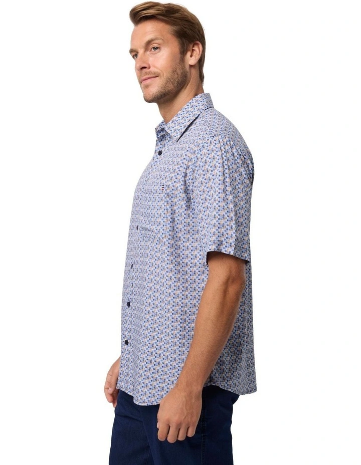 Zain Bamboo Short Sleeve Shirt in Tahiti image 3