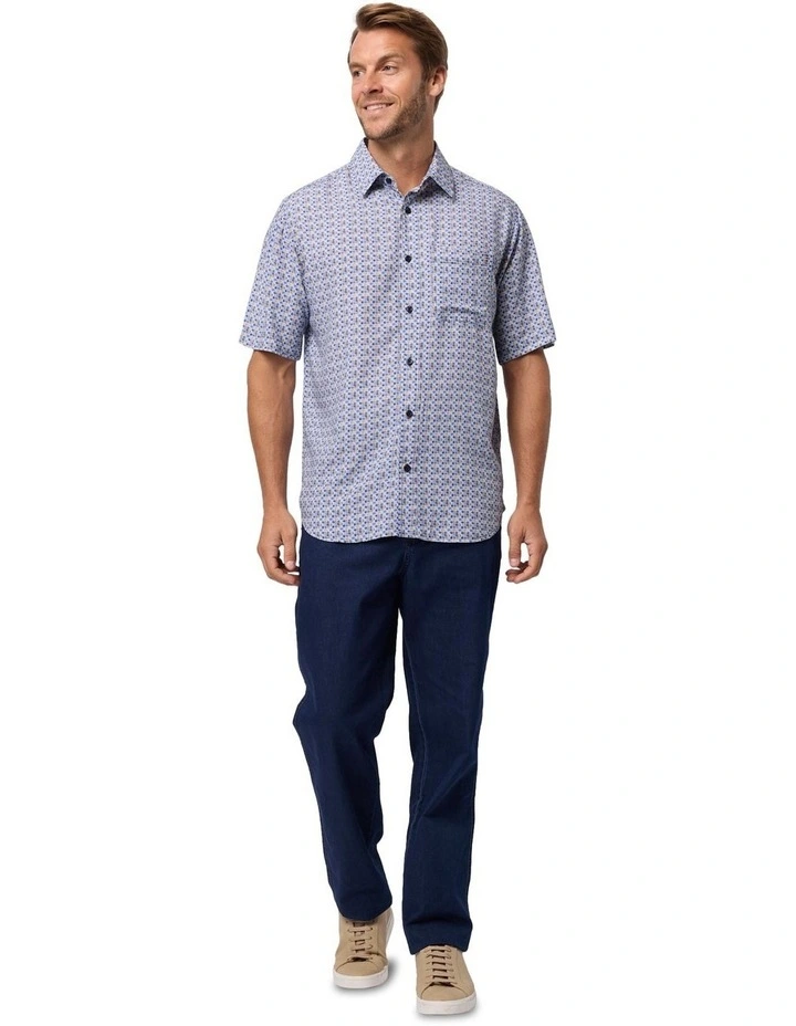 Zain Bamboo Short Sleeve Shirt in Tahiti image 5