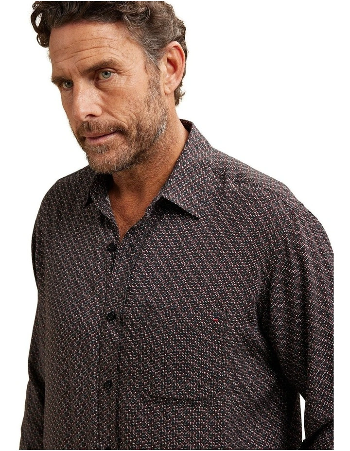 Avalon Bamboo Long Sleeve Shirt in Black image 4