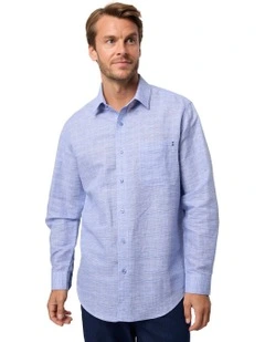 Foster Long Sleeve Shirt in Skydiver