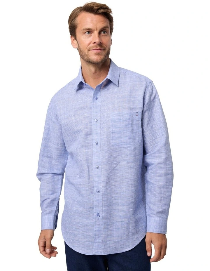 Foster Long Sleeve Shirt in Skydiver image 1