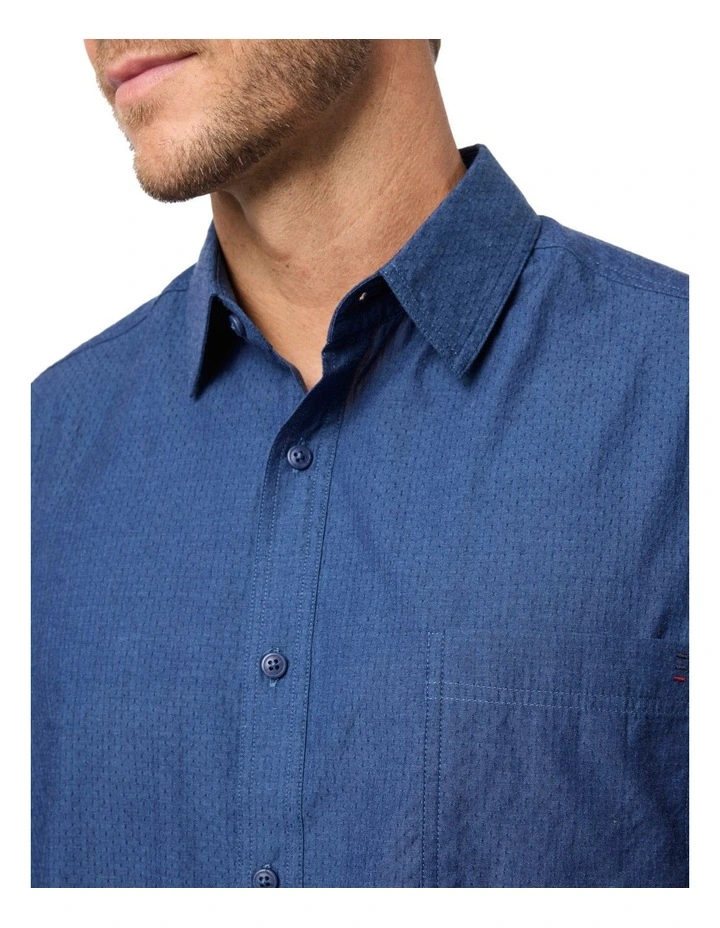 Oliviero Long Sleeve Shirt in Indigo image 4