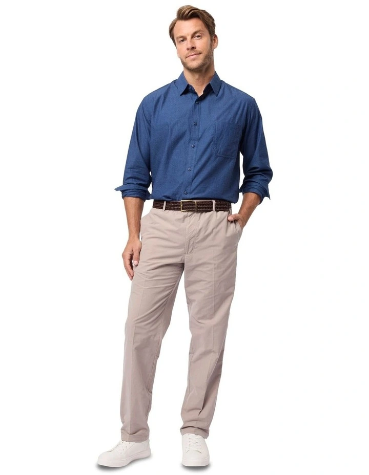Oliviero Long Sleeve Shirt in Indigo image 5