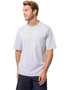 Kinnersly Crew T-shirt in Silver Marle