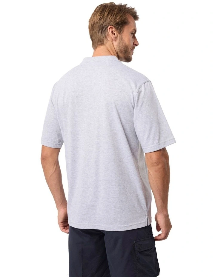 Kinnersly Crew T-shirt in Silver Marle image 2