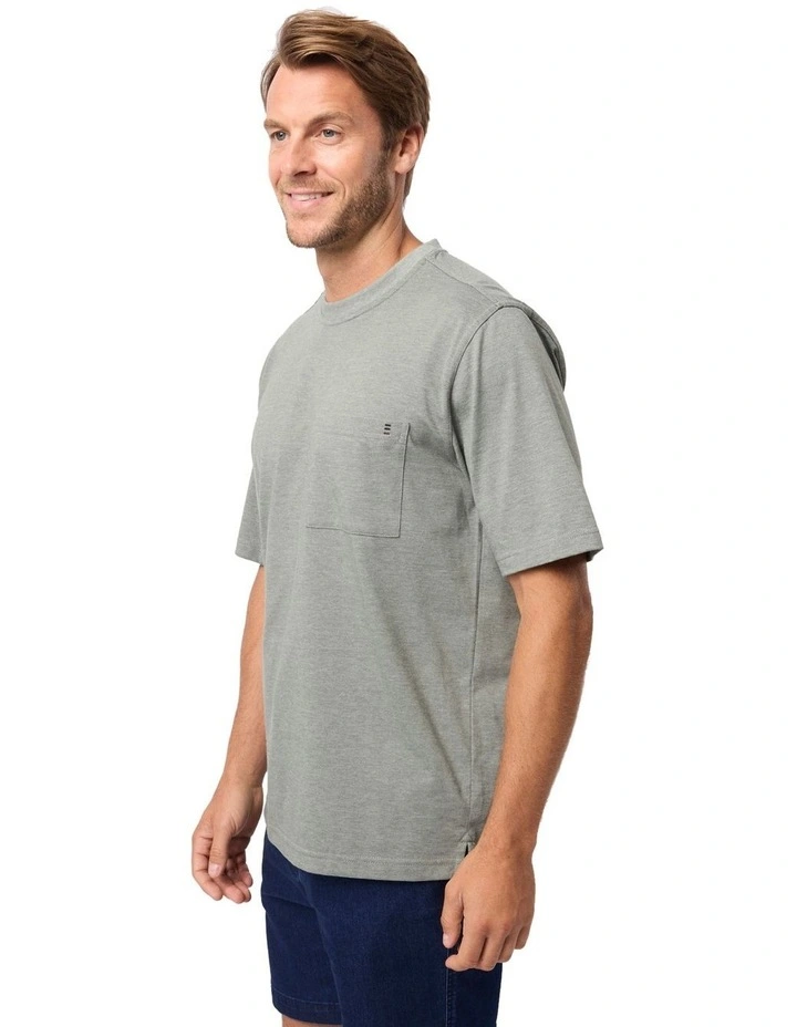 Kinnersly Crew T-shirt in Fennel Marle image 3
