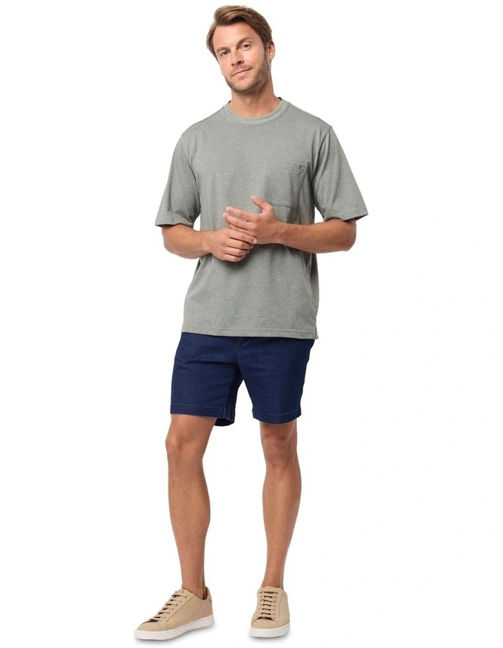 Kinnersly Crew T-shirt in Fennel Marle image 5