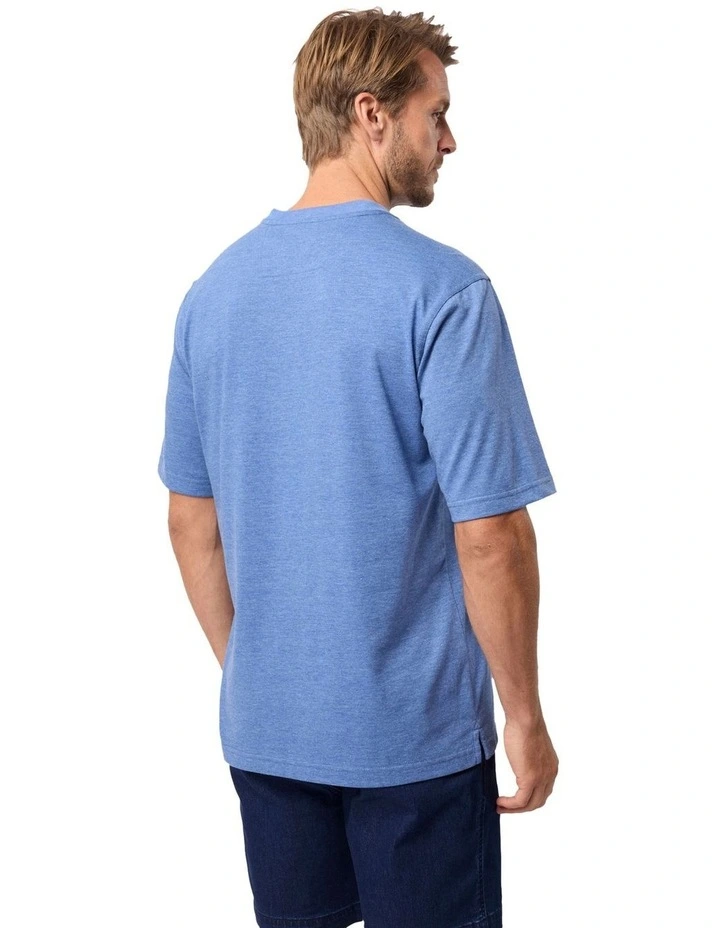 Kinnersly Crew T-Shirt in Blue image 2