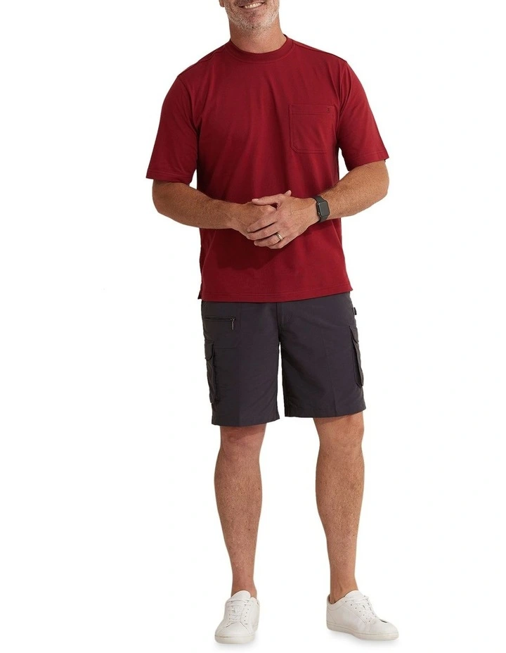 Kinnersly Crew T-Shirt in Garnet image 5