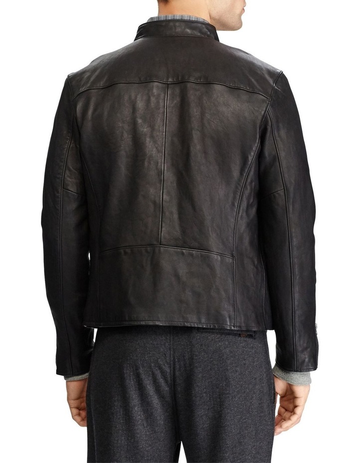 ralph lauren cafe racer leather jacket