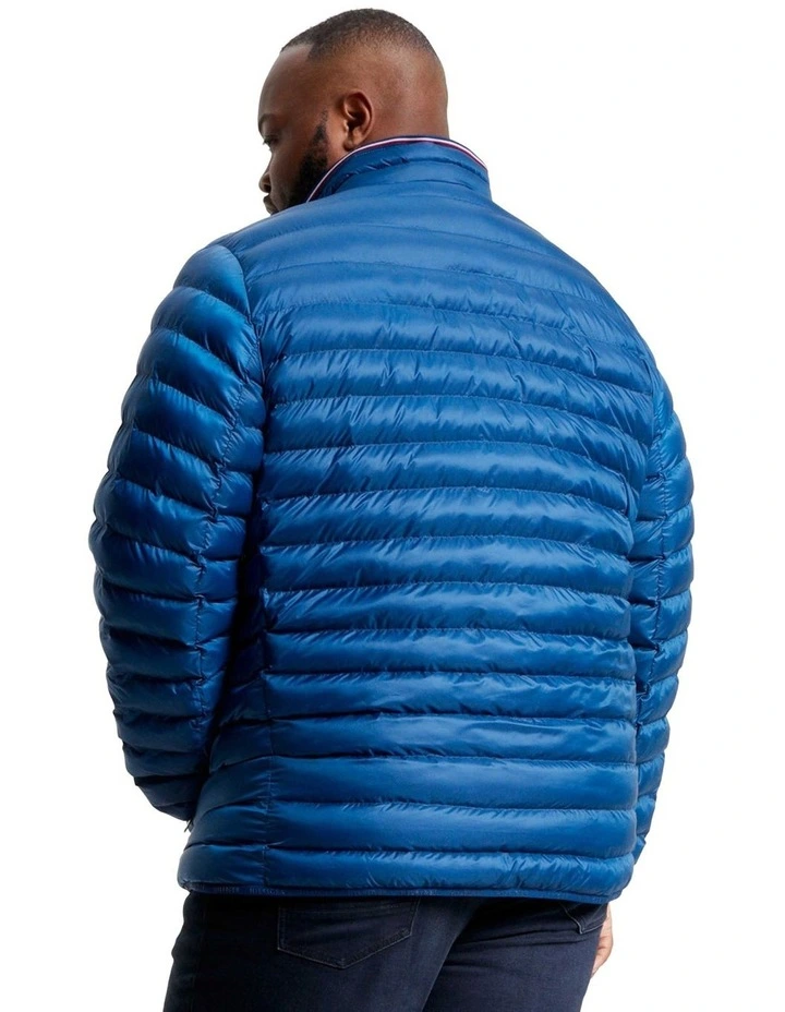Big & Tall Packable Recycled Jacket in Blue image 2