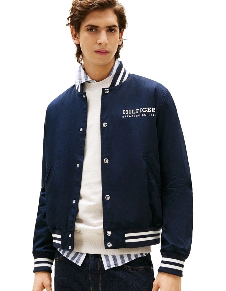 Americana Varsity Jacket in Desert Sky image 1