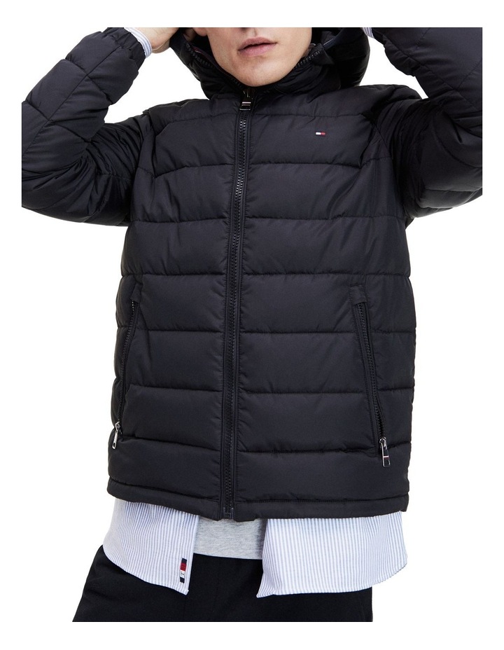tommy hilfiger quilted hooded jacket