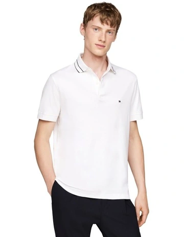 Monotype Interlock Polo in White